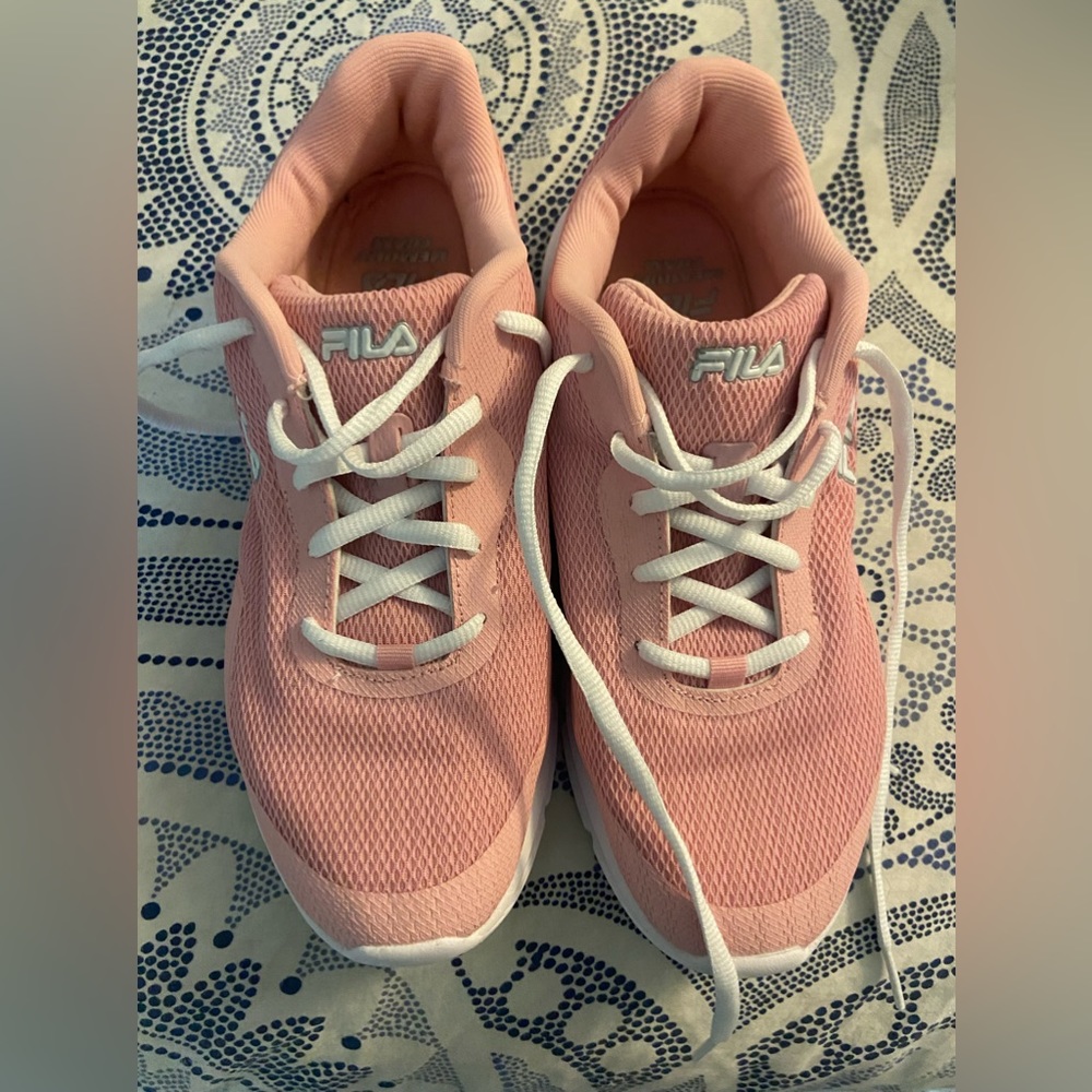 Pink Fila Athletic Shoes